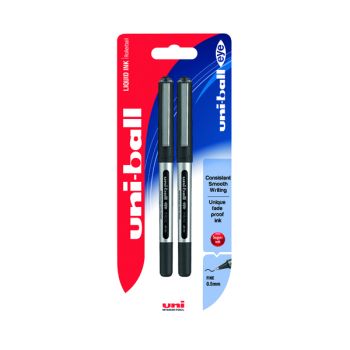 Uni-Ball Eye Fine Black Twin Blister Pack (Pack of 6) 153528192