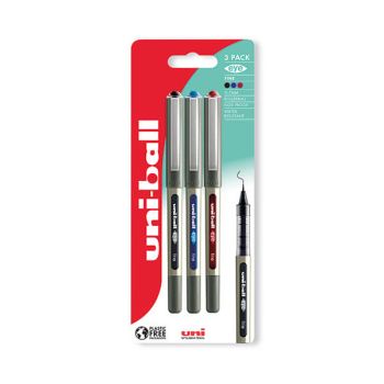 Uni-Ball Eye UB-157 Rollerball Pen Fine Assorted (Pack of 3) 238212079