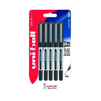 Uni-Ball UB-150 Eye Rollerball Pen Fine Black (Pack of 5) 153544322