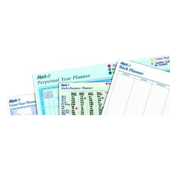 Mark-it Perpetual Month Wipe on/ Wipe off Planner