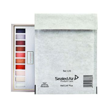 Mail Lite Plus Bubble Lined Postal Bag Size C/0 150x210mm Oyster White (Pack of 100) MLPC/0