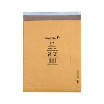 Mail Lite Padded Postal Bag Size K/7 365x476mm Gold (Pack of 50) 100943514