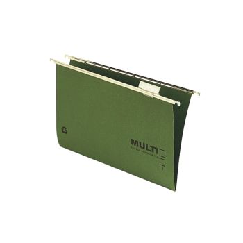 Rexel Multifile Suspension File V Base 15mm Green (Pack of 50) 78008