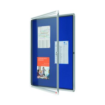 Nobo Premium Plus Felt Lockable Notice Board 9xA4 1902556