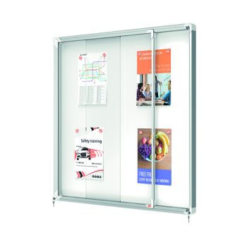 Nobo Premium Plus Outdoor Magnetic Lockable Notice Board 12xA4 1902581