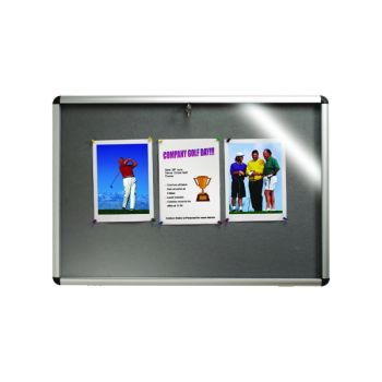 Nobo Internal Display Case A1 Grey Felt 31333500 - DISCONTINUED