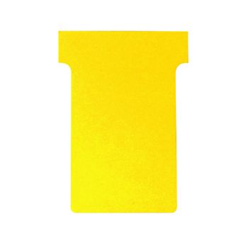 Nobo T-Card Size 2 48 x 85mm Yellow (Pack of 100) 2002004