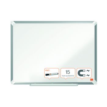 Nobo Premium Plus Steel Magnetic Whiteboard 600 x 450mm 1915154