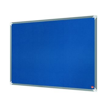 Nobo Premium Plus Felt Notice Board 600 x 450mm Blue 1915187