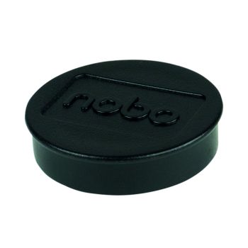 Nobo Whiteboard Magnets 38mm Black (Pack of 10) 1915312
