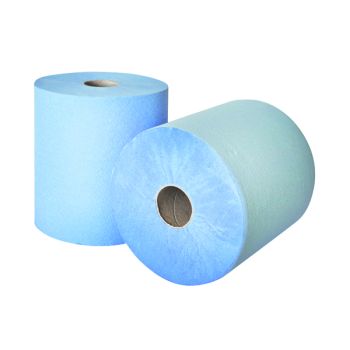 Leonardo 2-Ply Laminated Hand Towel Roll Blue (Pack of 6) RTB175NDS