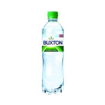 Buxton Sparkling Mineral Water 50cl Plastic Bottles (Pack of 24) 12120791