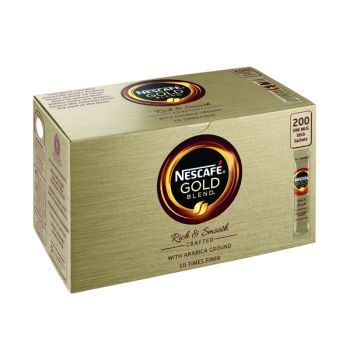 Nescafe Gold Blend One Cup Sticks Coffee Sachets (Pack of 200) 12151864