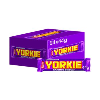 Nestle Yorkie Raisin and Biscuit 44g (Pack of 24) 12360869