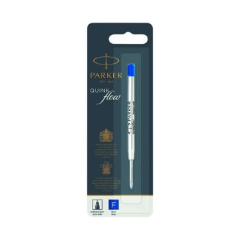 Parker Quink Ballpoint Pen Refill Fine Blue Blister (Pack of 12) 1950368