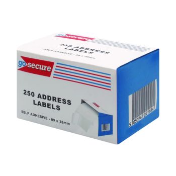 GoSecure 250 Address Labels (Pack of 6) PB02278