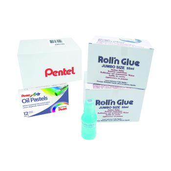 Pentel Roll n Glue Class Pack (Pack of 24) ER501/24CP