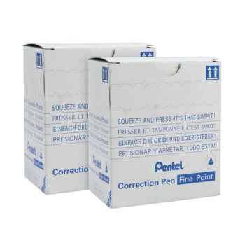 Pentel Micro Correct Pen 12ml Pack of 12 2For1