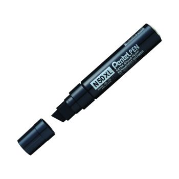 Pentel N50XL Marker Chisel Tip Black (Pack of 6) N50XL-A