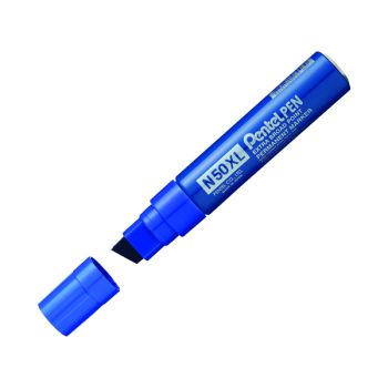 Pentel N50XL Marker Chisel Tip Blue (Pack of 6) N50XL-C