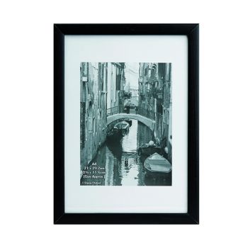 Hampton Frames Black Wood Certificate Frame Glass KENTA4GL