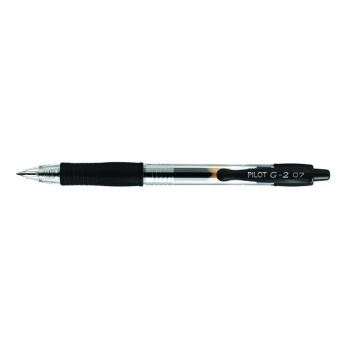 Pilot G207 Gel Ink Retractable Rollerball Pen Black (Pack of 12) G2