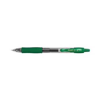 Pilot G-207 Gel Ink Rollerball Pen Medium Green (Pack of 12) BOX35012166549