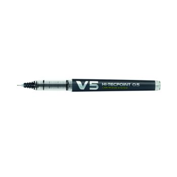 Pilot V5 Cartridge Rollerball Pen Fine Line Black (Pack of 10) 4902505442780