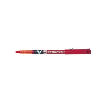 Pilot V5 Hi-Tecpoint Ultra Rollerball X Fine Red (Pack of 12) BXV502