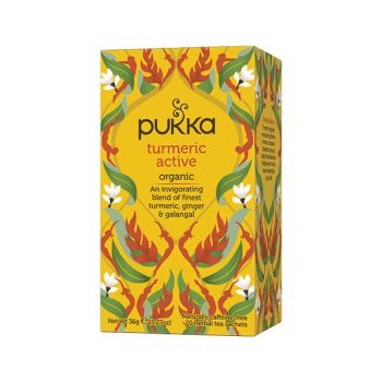 Pukka Turmeric Active Tea Bags Organic (Pack of 20) 45060519140751