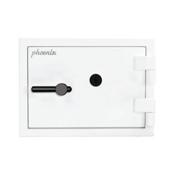 Phoenix Fortress High Security Safe Size 1 22L + Key Lock White SS1451K