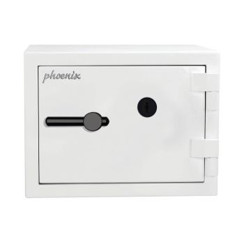Phoenix Fortress High Security Safe Size 2 22L + Key Lock White SS1452K