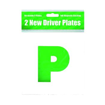2 Magnetic P Plates (Pack of 10) C399
