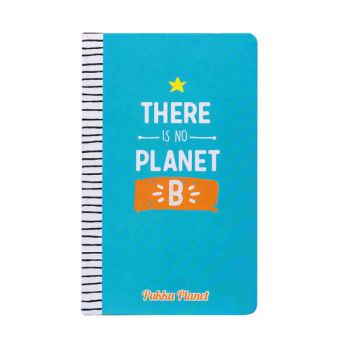 Pukka Planet Notepad No Planet B Soft Cover Green 9704-SPP