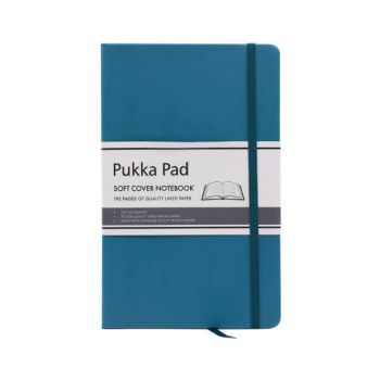 Pukka Pad Signature Soft Cover Notebook A5 215x135mm 192 Pages Teal 7752-SIG
