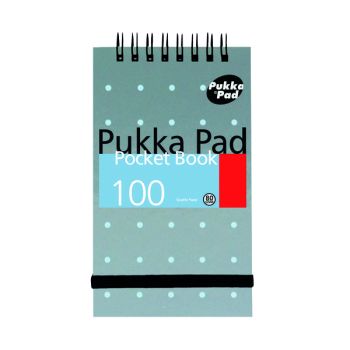Pukka Pad Ruled Wirebound Metallic Pocket Notebook 100 Pages A7 (Pack of 6) 6254-MET