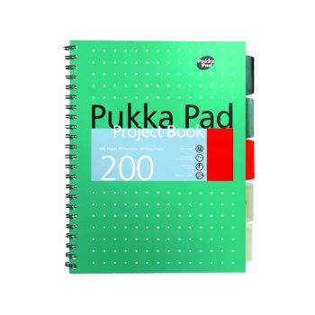 Pukka Pad Metallic Cover Wirebound Project Book B5 (Pack of 3) 8518-MET