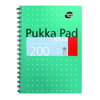 Pukka Pad Metallic Cover Wirebound Jotta Notebook B5 (Pack of 3) 8520-MET