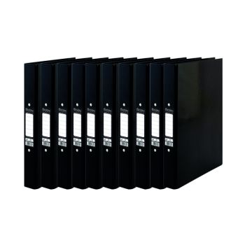 Pukka Brights Ringbinder A4 Black (Pack of 10) BR-7765