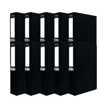 Pukka Brights Box File Foolscap Black (Pack of 10) BR-7773