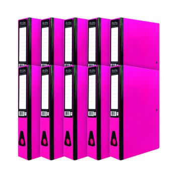 Pukka Brights Box File Foolscap Pink (Pack of 10) BR-7780