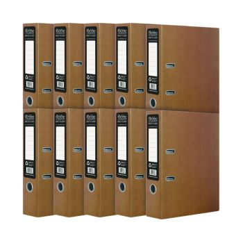 Pukka Recycled Lever Arch A4 Kraft (Pack of 10) RF-9483