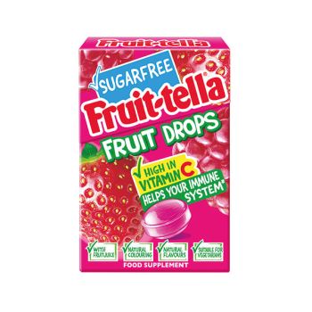 Fruittella Fruit Drops Red Berry 12 Sweets (Pack of 20) 9053401