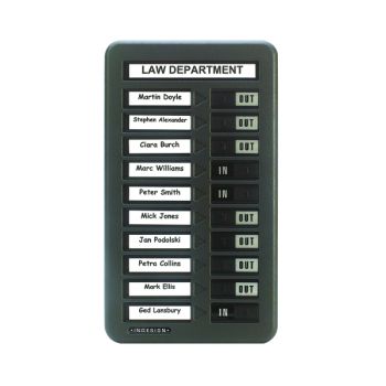 Indesign 10 Names In/Out Board Grey WPIT10I