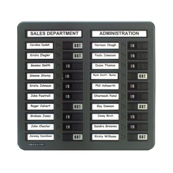 Indesign 20 Names In/Out Board Grey WPIT20I