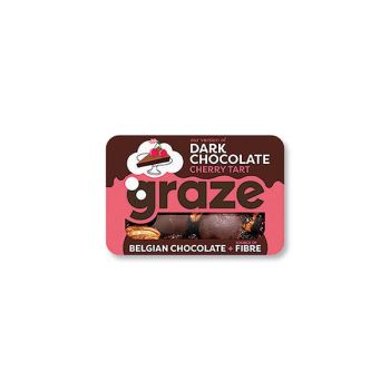 Graze Dark Chocolate Cherry Tart Punnet 53g (Pack of 9) 1530