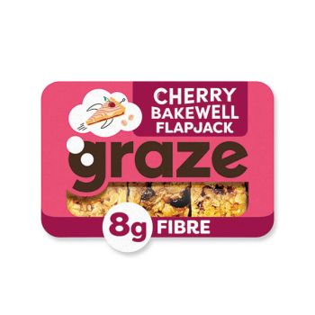 Graze Cherry Bakewell Flapjack Punnet (Pack of 9) 3270