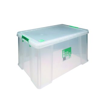 StoreStack 70 Litre Storage Box W660xD450xH320mm Clear RB90126