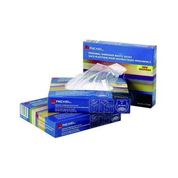 Rexel AS1000 Plastic Shredder Waste Sacks 115L (Pack of 100) 40070