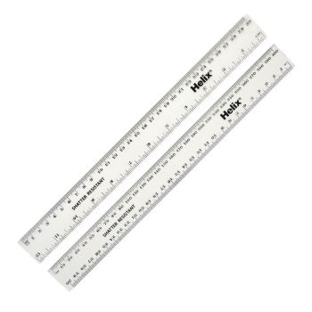 Shatterproof Rulers 30cm Clear (Pack of 100) EE10426